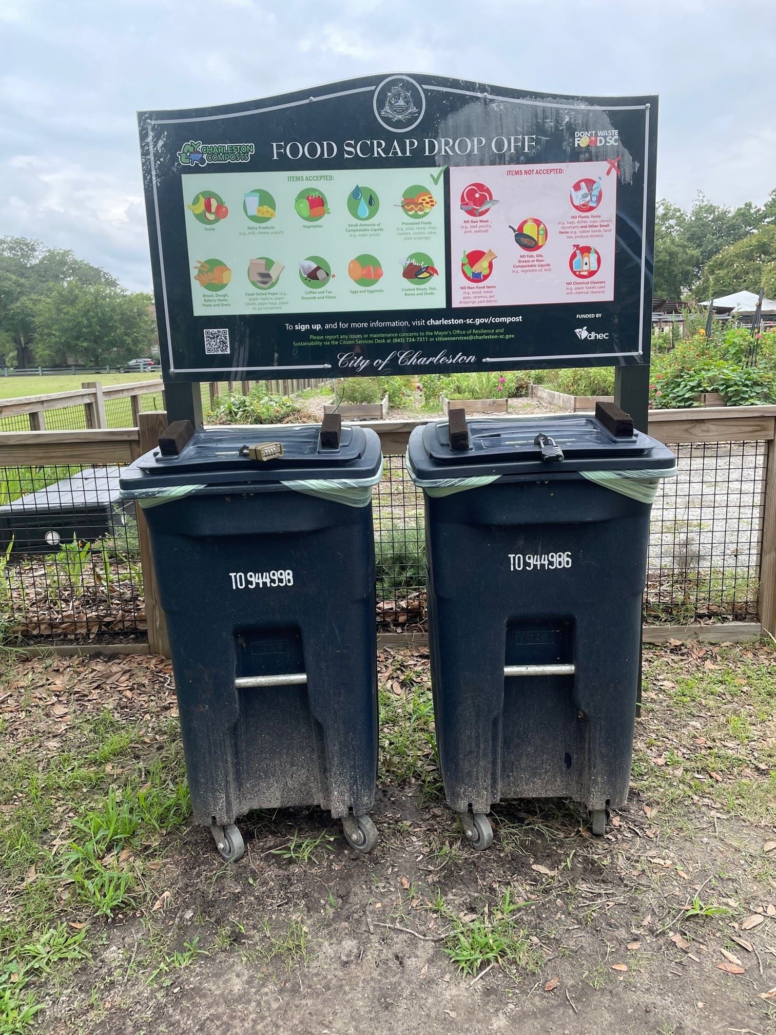 Drop Site at Corrine Jones with new signage and locks