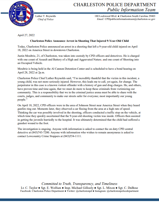 News Release 4/27/2022