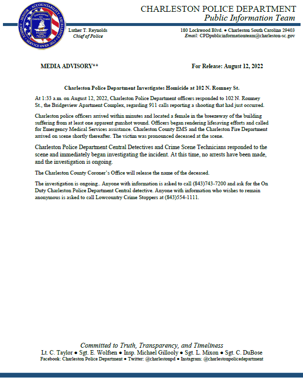 News Release 8/12/22